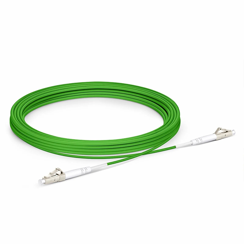 SFPS 5m (16ft) Fiber Patch Cable, 1 Fiber, LC UPC Simplex to LC UPC Simplex, Multimode (OM5), Riser (OFNR), 2.0mm, Tight-Buffered, Lime Green