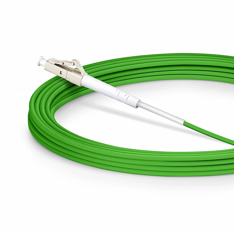 SFPS 5m (16ft) Fiber Patch Cable, 1 Fiber, LC UPC Simplex to LC UPC Simplex, Multimode (OM5), Riser (OFNR), 2.0mm, Tight-Buffered, Lime Green