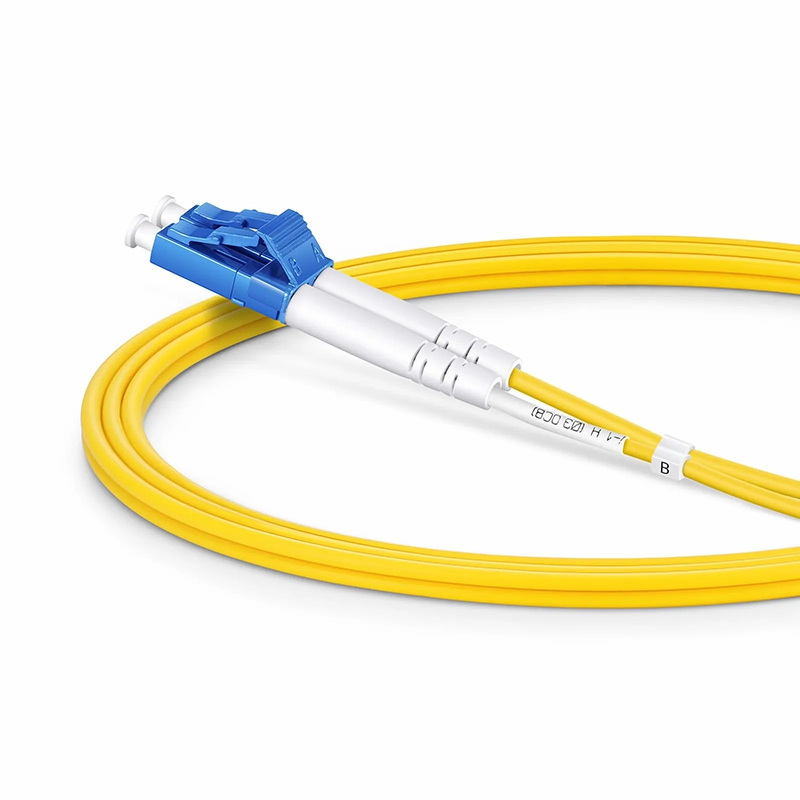 SFPS 1m (3ft) Fiber Patch Cable, 2 Fibers, LC UPC Duplex to LC UPC Duplex, Single Mode (OS2), Riser (OFNR), 2.0mm, Tight-Buffered, Yellow, 10 Pcs/Pack