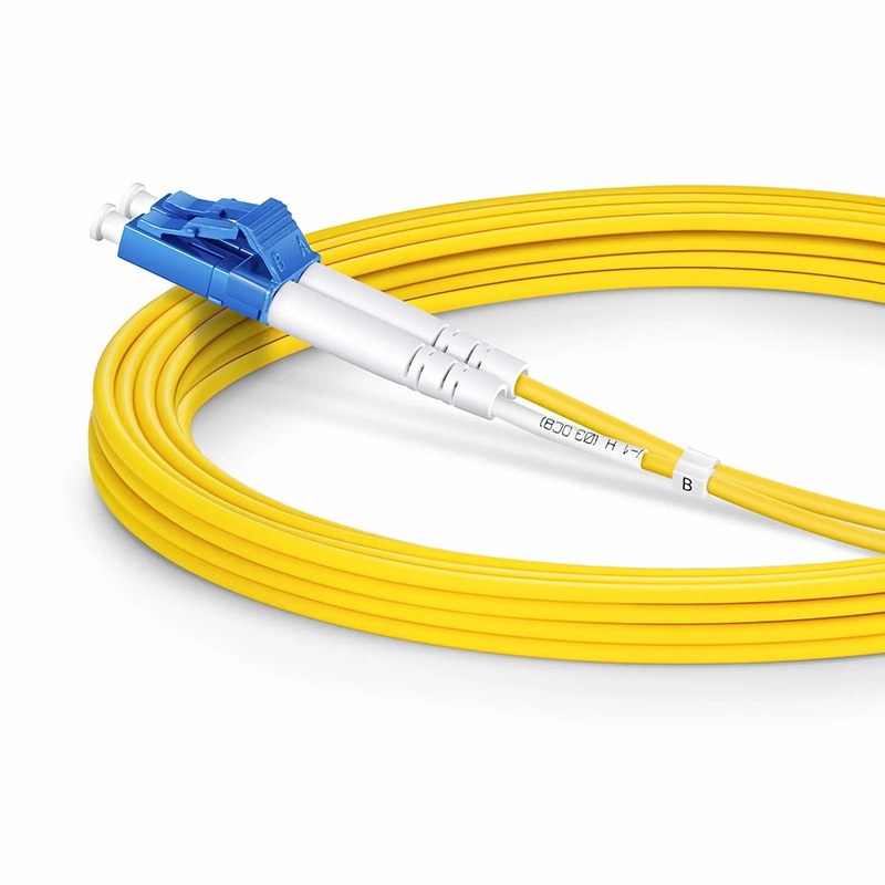 SFPS 3m (10ft) Fiber Patch Cable, 2 Fibers, LC UPC Duplex to FC UPC, Single Mode (OS2), Riser (OFNR), 2.0mm, Tight-Buffered, Yellow