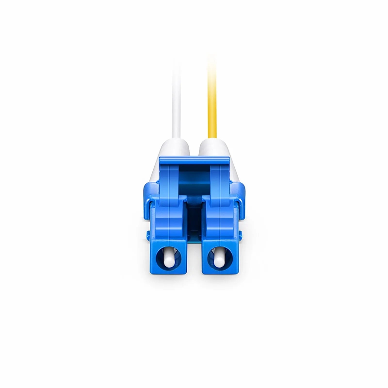 SFPS 2m (7ft) Fiber Patch Cable, 2 Fibers, LC UPC Duplex to SC UPC Duplex, Single Mode (OS2), Riser (OFNR), 1.2mm, Tight-Buffered, Yellow
