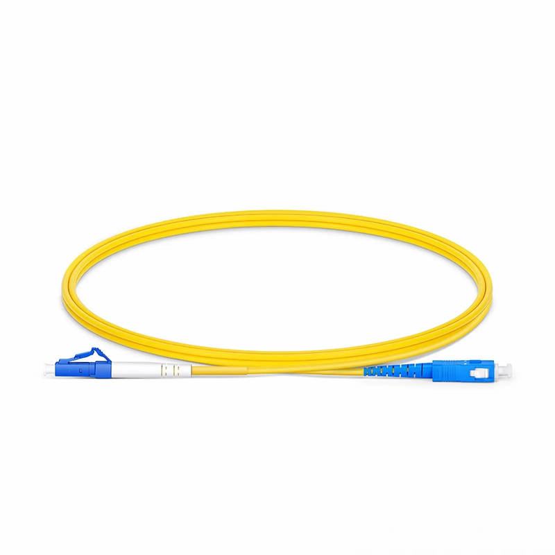 SFPS 1m (3ft) Fiber Patch Cable, 1 Fiber, LC UPC Simplex to SC UPC Simplex, Single Mode (OS2), Riser (OFNR), 2.0mm, Tight-Buffered, Yellow