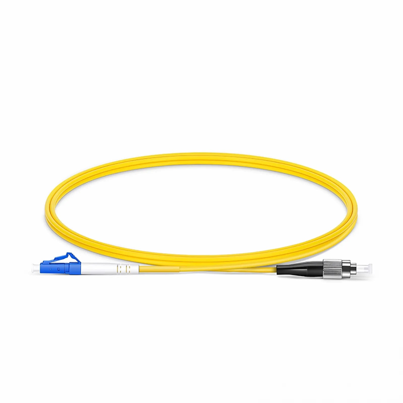 SFPS 1m (3ft) Fiber Patch Cable, 1 Fiber, LC UPC Simplex to FC UPC Simplex, Single Mode (OS2), Riser (OFNR), 2.0mm, Tight-Buffered, Yellow