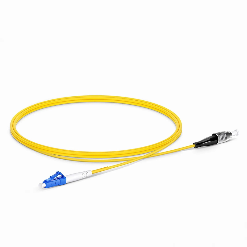 SFPS 1m (3ft) Fiber Patch Cable, 1 Fiber, LC UPC Simplex to FC UPC Simplex, Single Mode (OS2), Riser (OFNR), 2.0mm, Tight-Buffered, Yellow