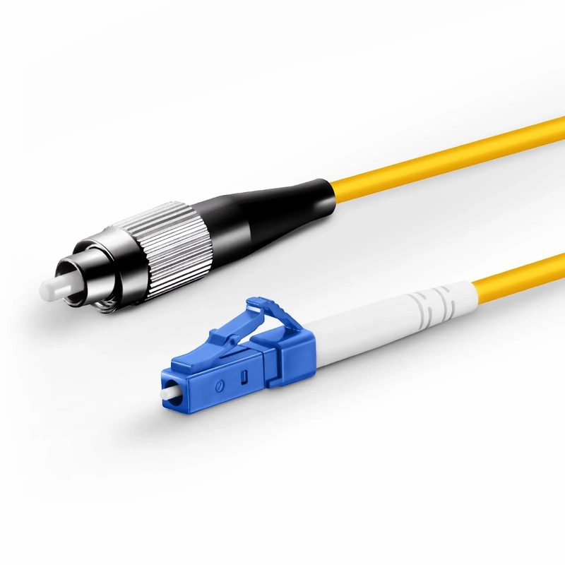 SFPS 1m (3ft) Fiber Patch Cable, 1 Fiber, LC UPC Simplex to FC UPC Simplex, Single Mode (OS2), Riser (OFNR), 2.0mm, Tight-Buffered, Yellow