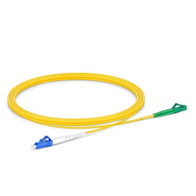 SFPS 2m (7ft) Fiber Patch Cable, 1 Fiber, LC UPC Simplex to LC APC Simplex, Single Mode (OS2), Riser (OFNR), 2.0mm, Tight-Buffered, Yellow