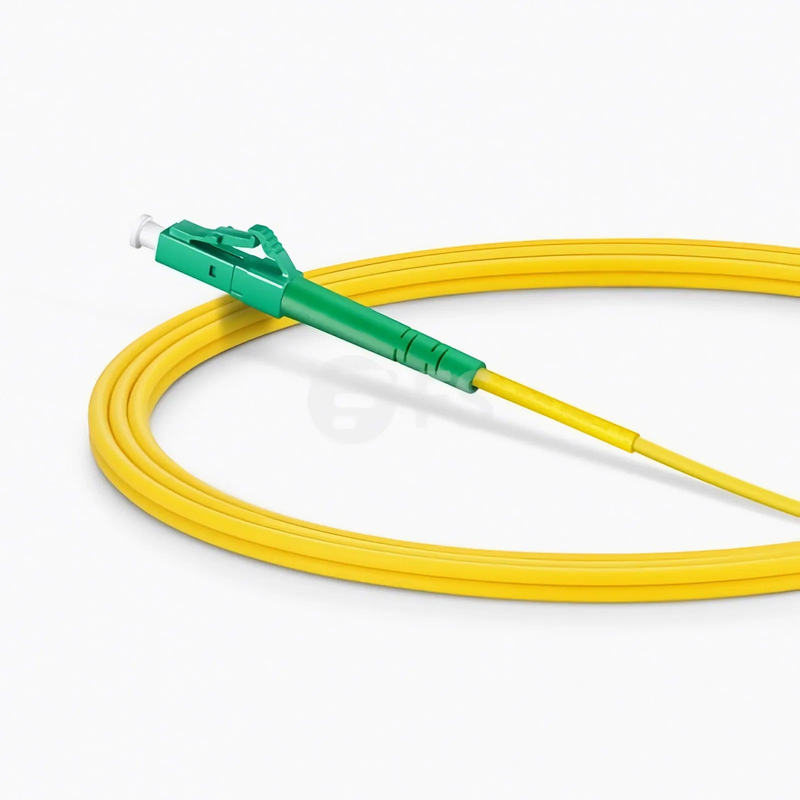 SFPS 2m (7ft) Fiber Patch Cable, 1 Fiber, LC UPC Simplex to LC APC Simplex, Single Mode (OS2), Riser (OFNR), 2.0mm, Tight-Buffered, Yellow