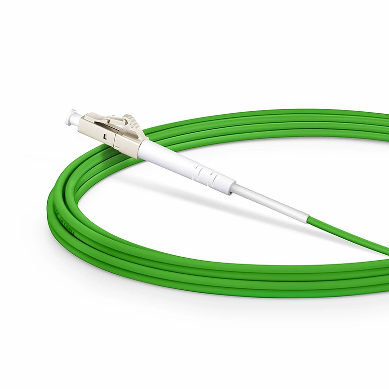 SFPS 3m (10ft) Fiber Patch Cable, 1 Fiber, LC UPC Simplex to LC UPC Simplex, Multimode (OM5), Riser (OFNR), 2.0mm, Tight-Buffered, Lime Green