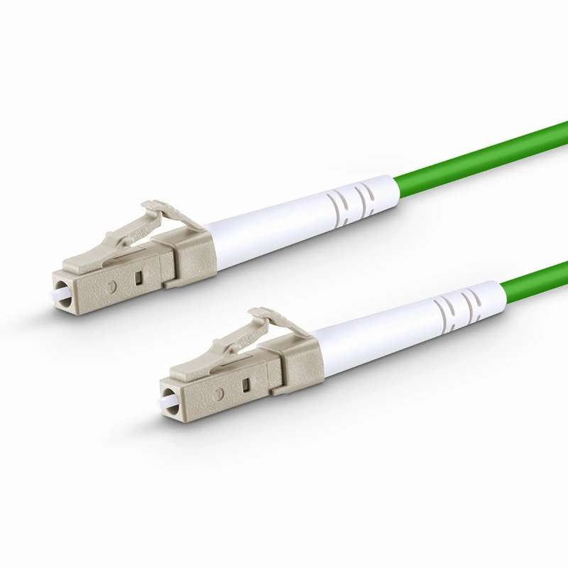 SFPS 3m (10ft) Fiber Patch Cable, 1 Fiber, LC UPC Simplex to LC UPC Simplex, Multimode (OM5), Riser (OFNR), 2.0mm, Tight-Buffered, Lime Green