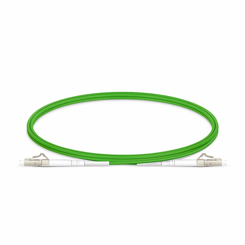 SFPS 1m (3ft) Fiber Patch Cable, 1 Fiber, LC UPC Simplex to LC UPC Simplex, Multimode (OM5), Riser (OFNR), 2.0mm, Tight-Buffered, Lime Green