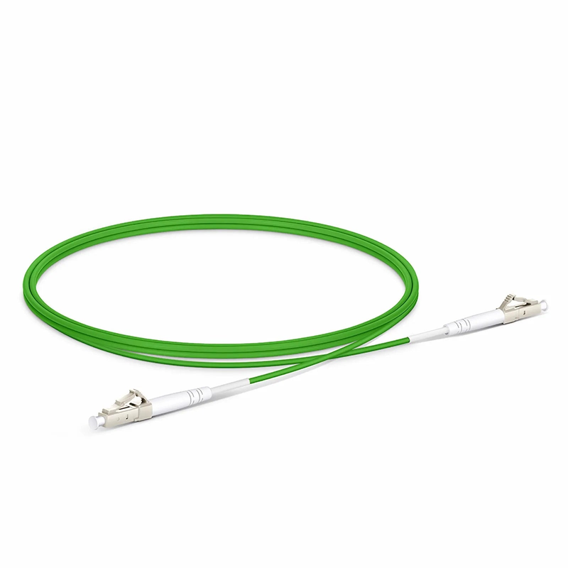 SFPS 1m (3ft) Fiber Patch Cable, 1 Fiber, LC UPC Simplex to LC UPC Simplex, Multimode (OM5), Riser (OFNR), 2.0mm, Tight-Buffered, Lime Green