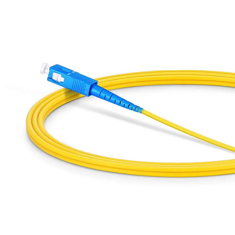 SFPS 2m (7ft) Fiber Patch Cable, 1 Fiber, LC APC Simplex to SC UPC Simplex, Single Mode (OS2), Riser (OFNR), 2.0mm, Tight-Buffered, Yellow