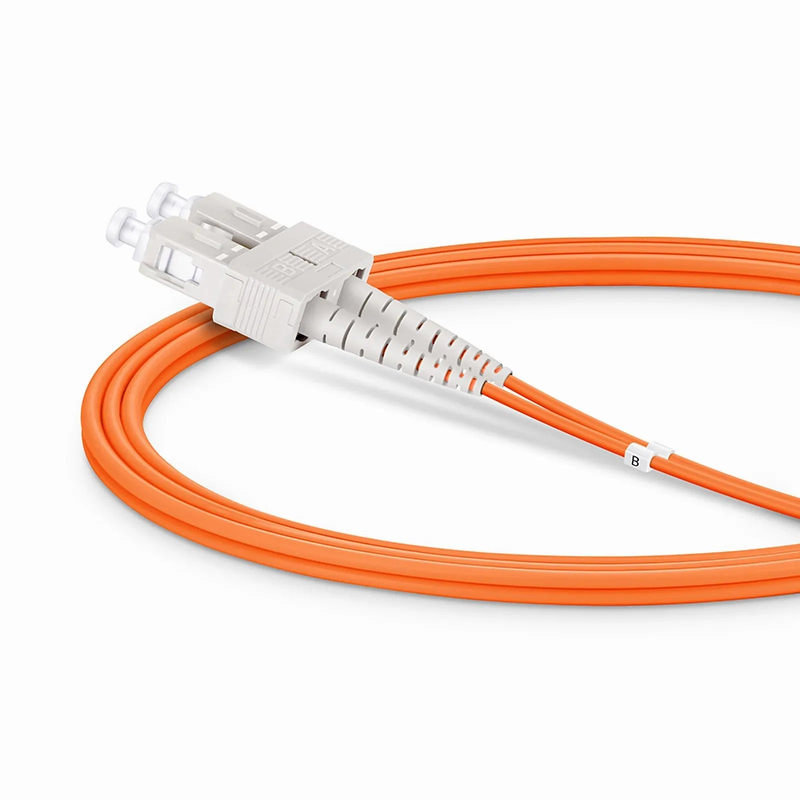 SFPS 1m (3ft) Fiber Patch Cable, 2 Fibers, LC UPC Duplex to SC UPC Duplex, Multimode (OM2), Riser (OFNR), 2.0mm, Tight-Buffered, Orange