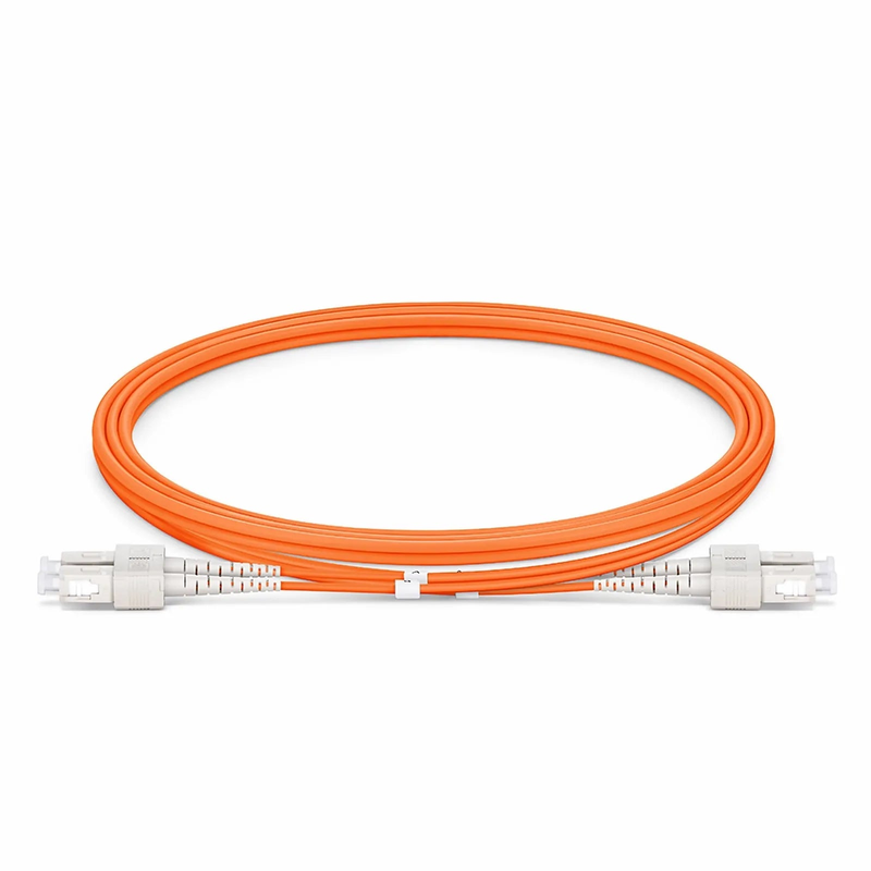 SFPS 1m (3ft) Fiber Patch Cable, 2 Fibers, G.651, SC UPC Duplex to SC UPC Duplex, Multimode (OM1), Riser (OFNR), 2.0mm, Tight-Buffered, Orange