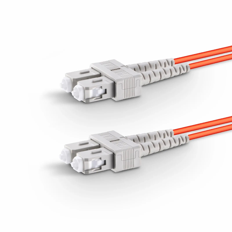 SFPS 1m (3ft) Fiber Patch Cable, 2 Fibers, G.651, SC UPC Duplex to SC UPC Duplex, Multimode (OM1), Riser (OFNR), 2.0mm, Tight-Buffered, Orange