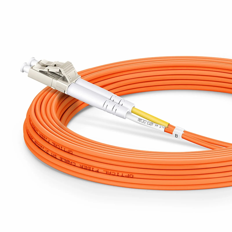 SFPS 5m (16ft) Fiber Patch Cable, 2 Fibers, G.651, LC UPC Duplex to SC UPC Duplex, Multimode (OM1), Riser (OFNR), 2.0mm, Tight-Buffered, Orange