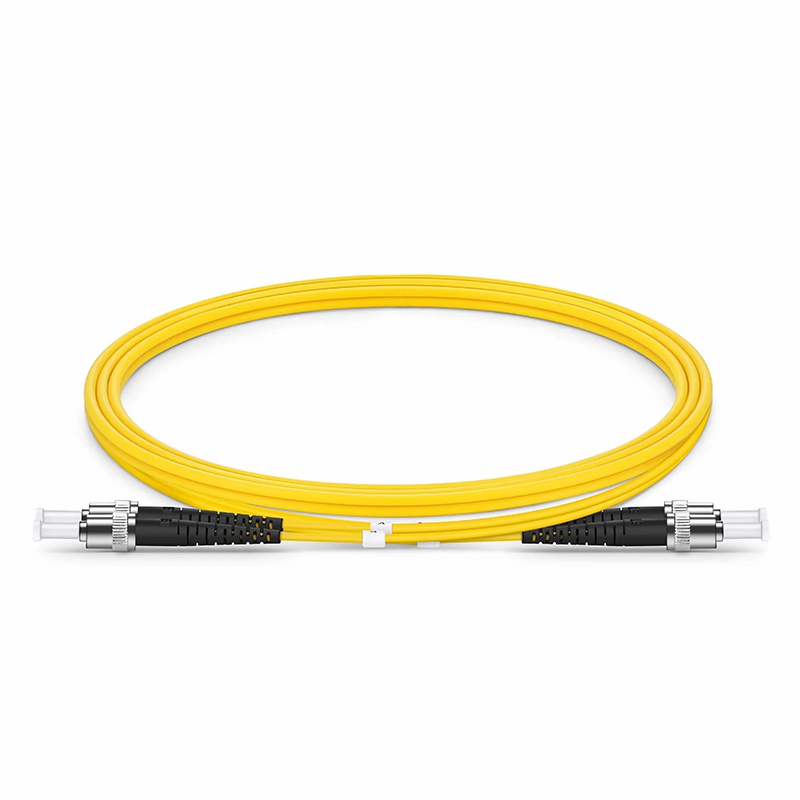 SFPS 1m (3ft) Fiber Patch Cable, 2 Fibers, ST UPC to ST UPC, Single Mode (OS2), Riser (OFNR), 2.0mm, Tight-Buffered, Yellow