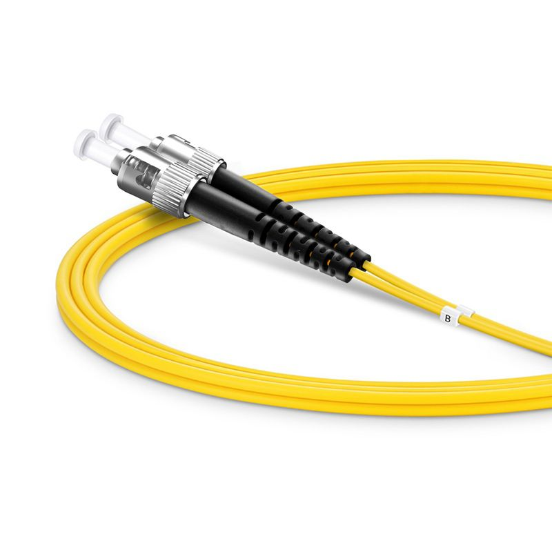 SFPS 1m (3ft) Fiber Patch Cable, 2 Fibers, ST UPC to ST UPC, Single Mode (OS2), Riser (OFNR), 2.0mm, Tight-Buffered, Yellow