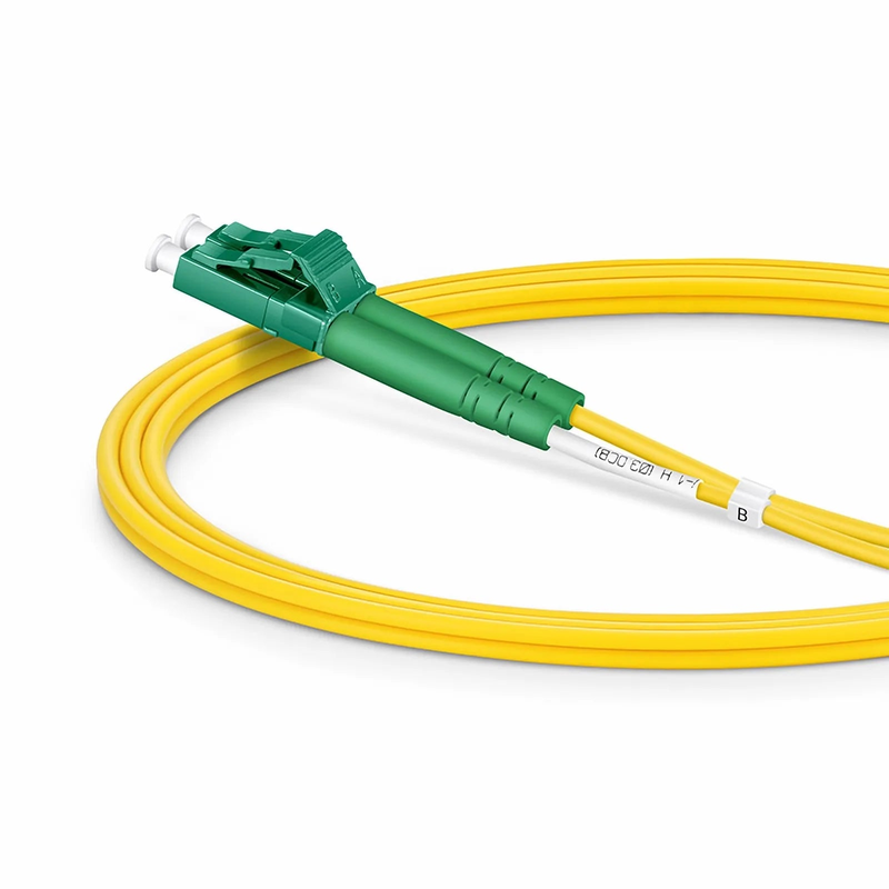 SFPS 1m (3ft) Fiber Patch Cable, 2 Fibers, LC APC Duplex to SC APC Duplex, Single Mode (OS2), Riser (OFNR), 2.0mm, Tight-Buffered, Yellow