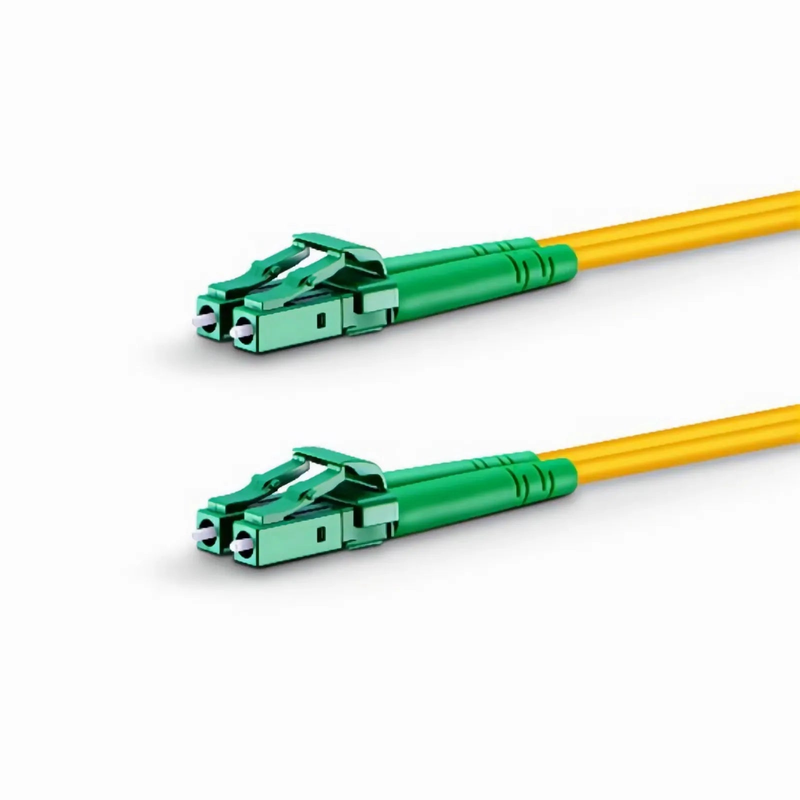 SFPS 1m (3ft) Fiber Patch Cable, 2 Fibers, LC APC Duplex to LC APC Duplex, Single Mode (OS2), Riser (OFNR), 2.0mm, Tight-Buffered, Yellow