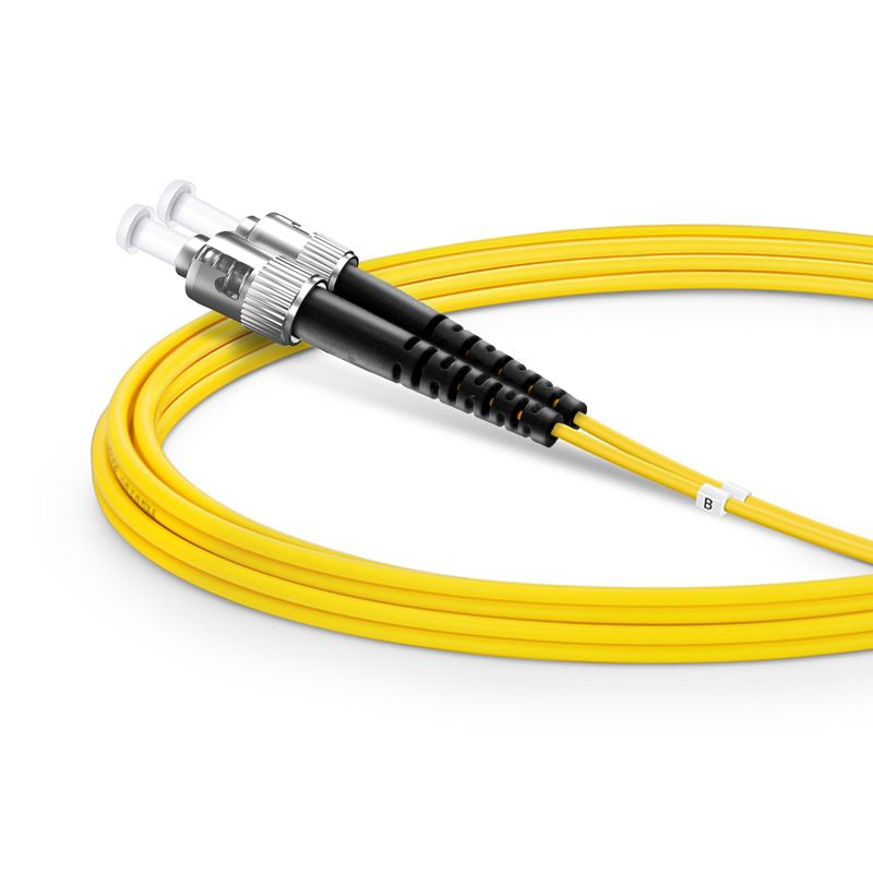 SFPS 2m (7ft) Fiber Patch Cable, 2 Fibers, ST UPC to ST UPC, Single Mode (OS2), Riser (OFNR), 2.0mm, Tight-Buffered, Yellow
