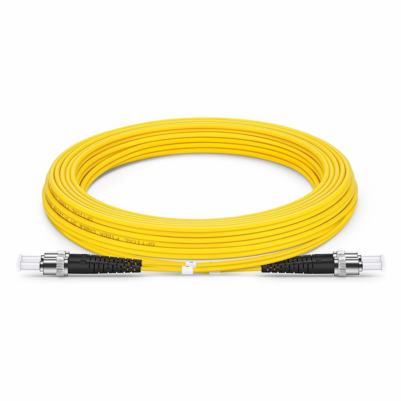SFPS 5m (16ft) Fiber Patch Cable, 2 Fibers, ST UPC to ST UPC, Single Mode (OS2), Riser (OFNR), 2.0mm, Tight-Buffered, Yellow