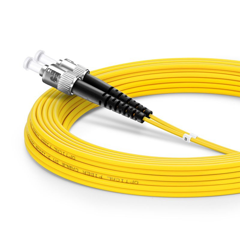 SFPS 5m (16ft) Fiber Patch Cable, 2 Fibers, ST UPC to ST UPC, Single Mode (OS2), Riser (OFNR), 2.0mm, Tight-Buffered, Yellow