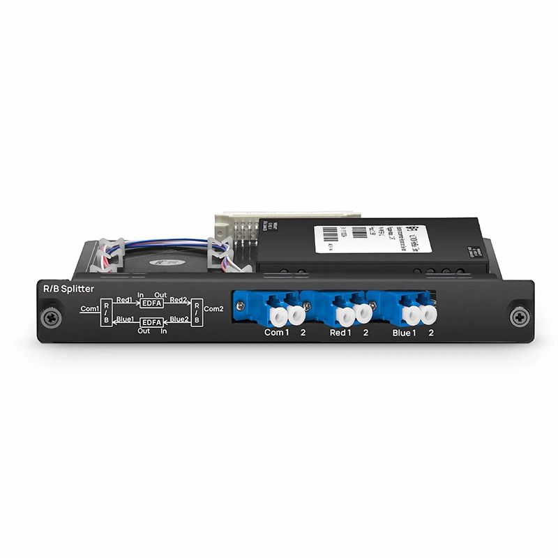 SFPS FSBR-1x2, Customized 1 x 2 Single Fiber DWDM Splitter Red/Blue C-band Filter
