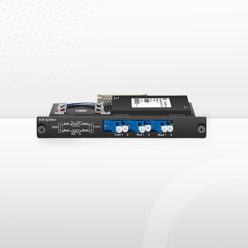 SFPS FSBR-1x2, Customized 1 x 2 Single Fiber DWDM Splitter Red/Blue C-band Filter