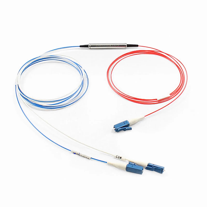 SFPS FSBR-1x2, Customized 1 x 2 Single Fiber DWDM Splitter Red/Blue C-band Filter