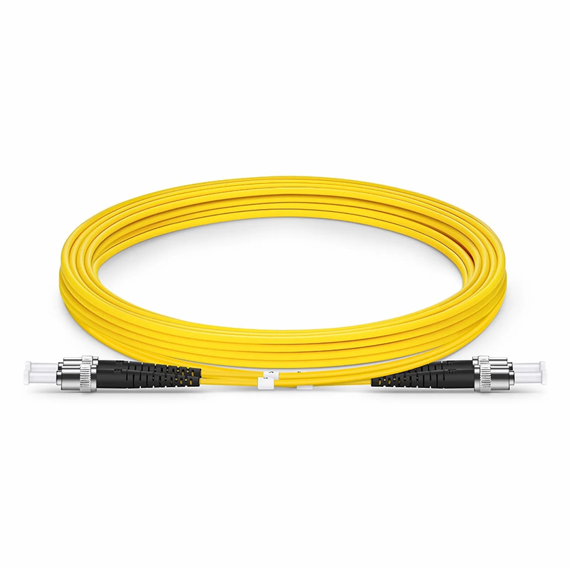 SFPS 3m (10ft) Fiber Patch Cable, 2 Fibers, ST UPC to ST UPC, Single Mode (OS2), Riser (OFNR), 2.0mm, Tight-Buffered, Yellow