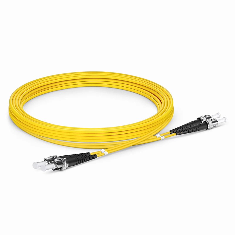SFPS 3m (10ft) Fiber Patch Cable, 2 Fibers, ST UPC to ST UPC, Single Mode (OS2), Riser (OFNR), 2.0mm, Tight-Buffered, Yellow