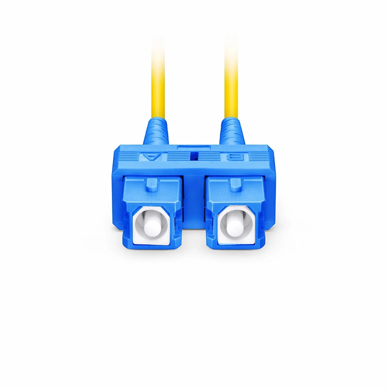 SFPS 1m (3ft) Fiber Patch Cable, 2 Fibers, SC UPC Duplex to SC UPC Duplex, Single Mode (OS2), Riser (OFNR), 2.0mm, Tight-Buffered, Yellow