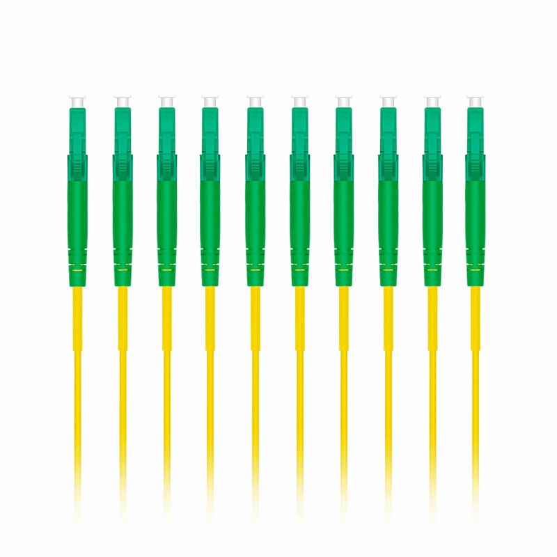 SFPS 3m (10ft) Fiber Patch Cable, 1 Fiber, LC APC Simplex to LC APC Simplex, Single Mode (OS2), Riser (OFNR), 2.0mm, Tight-Buffered, Yellow, 10 Pcs/Pack