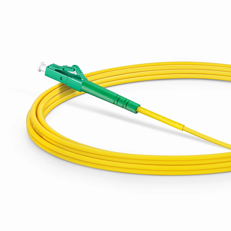 SFPS 3m (10ft) Fiber Patch Cable, 1 Fiber, LC APC Simplex to LC APC Simplex, Single Mode (OS2), Riser (OFNR), 2.0mm, Tight-Buffered, Yellow, 10 Pcs/Pack