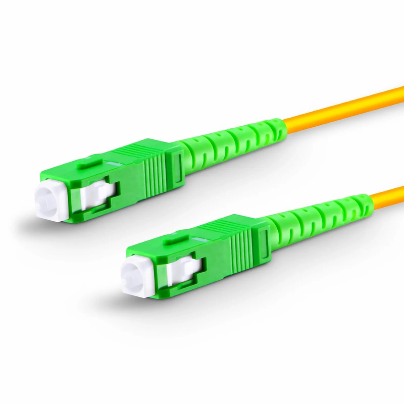 SFPS 1m (3ft) Fiber Patch Cable, 1 Fiber, SC APC Simplex to SC APC Simplex, Single Mode (OS2), Riser (OFNR), 2.0mm, Tight-Buffered, Yellow, 10 Pcs/Pack