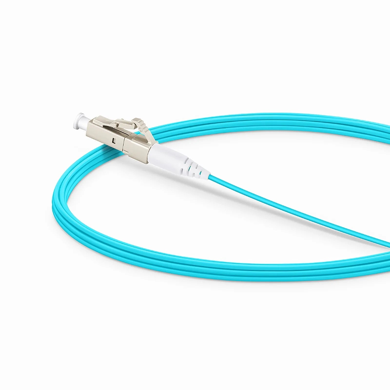 SFPS 3m (10ft) Fiber Patch Cable, 1 Fiber, LC UPC Simplex to LC UPC Simplex, Multimode (OM4), Riser (OFNR), 1.2mm, Tight-Buffered, Aqua