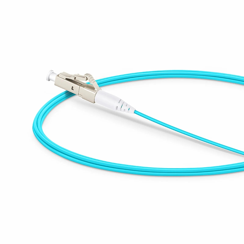 SFPS 2m (7ft) Fiber Patch Cable, 1 Fiber, LC UPC Simplex to LC UPC Simplex, Multimode (OM4), Riser (OFNR), 1.2mm, Tight-Buffered, Aqua
