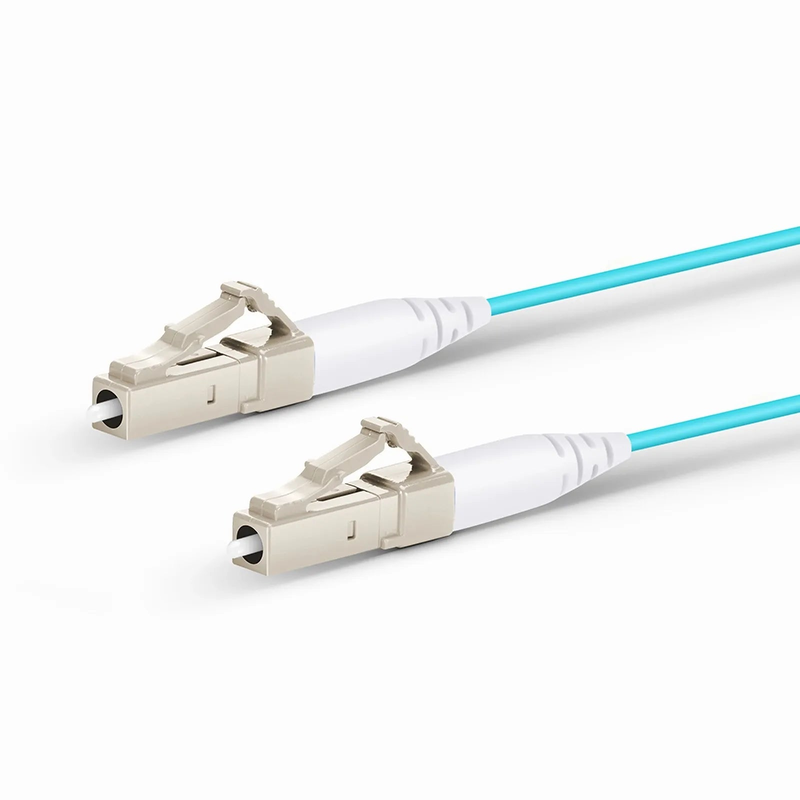 SFPS 2m (7ft) Fiber Patch Cable, 1 Fiber, LC UPC Simplex to LC UPC Simplex, Multimode (OM4), Riser (OFNR), 1.2mm, Tight-Buffered, Aqua