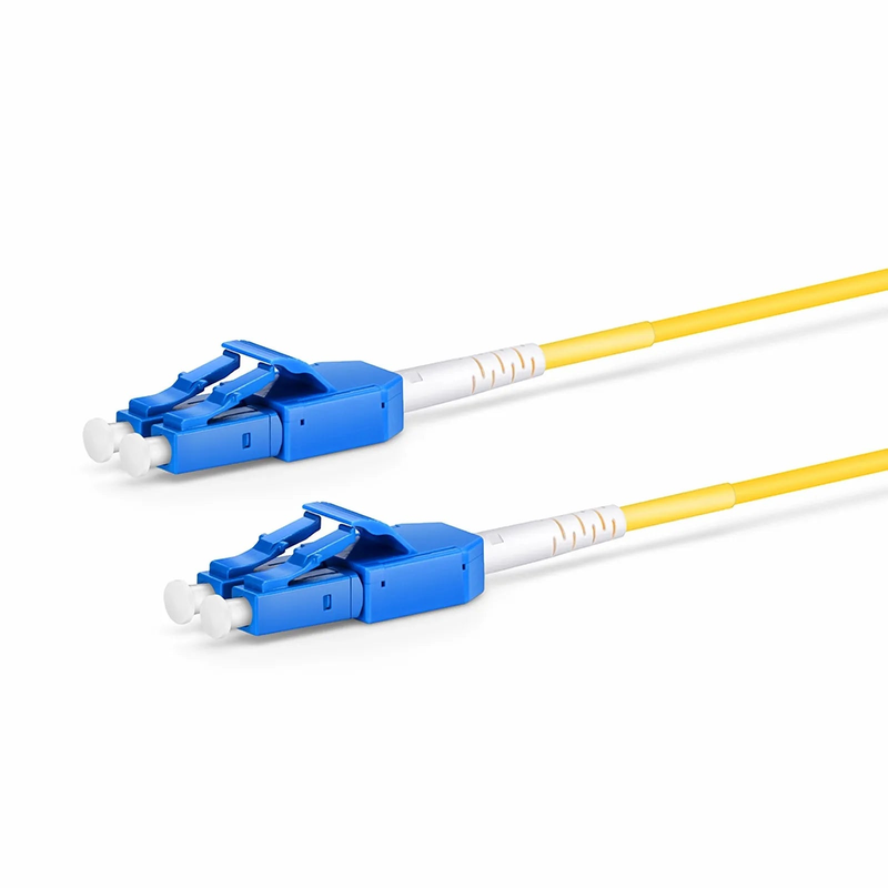 SFPS 1m (3ft) Fiber Patch Cable, 2 Fibers, LC UPC Duplex to LC UPC Duplex Standard Clip Uniboot, Single Mode (OS2), Riser (OFNR), 2.0mm, Yellow