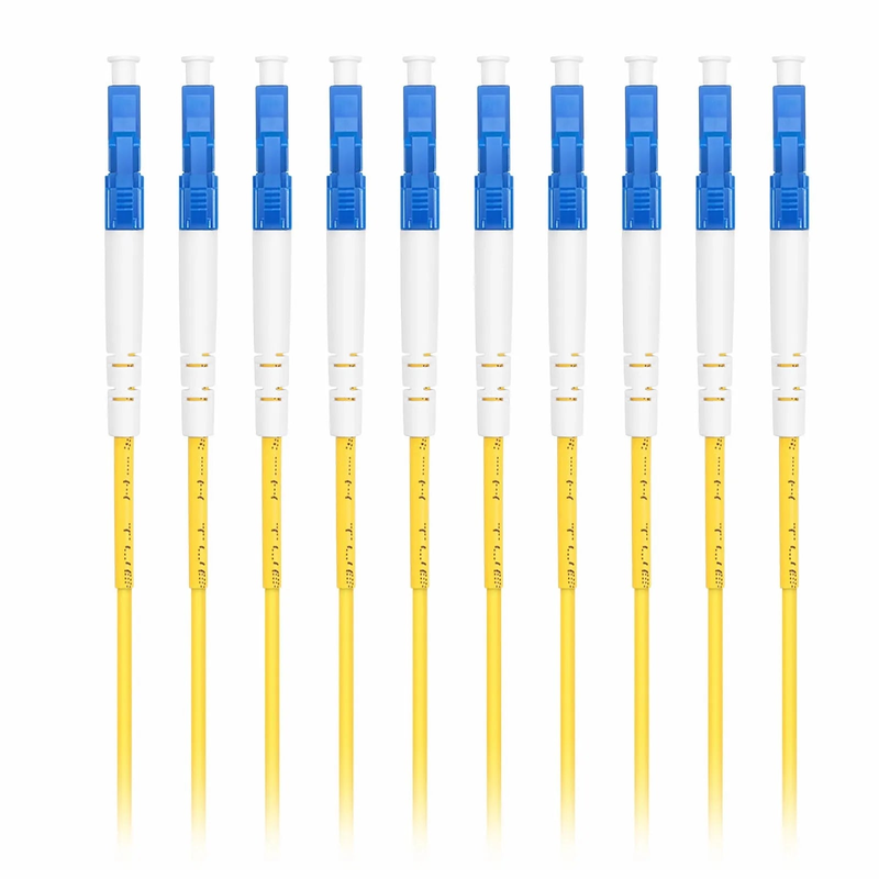 SFPS 1m (3ft) Fiber Patch Cable, 1 Fiber, LC UPC Simplex to LC UPC Simplex, Single Mode (OS2), Riser (OFNR), 2.0mm, Tight-Buffered, Yellow, 10 Pcs/Pack