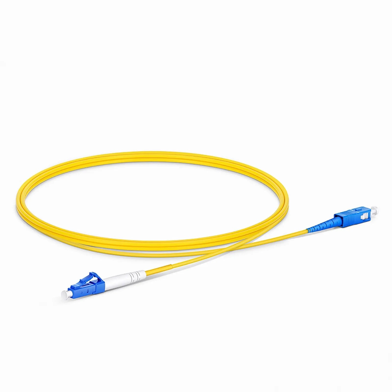 SFPS 1m (3ft) Fiber Patch Cable, 1 Fiber, LC UPC Simplex to SC UPC Simplex, Single Mode (OS2), Riser (OFNR), 2.0mm, Tight-Buffered, Yellow