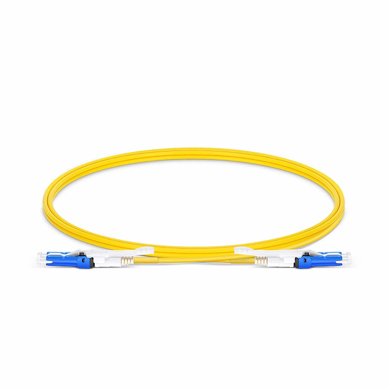 SFPS 1m (3ft) Fiber Patch Cable, 2 Fibers, CSA UPC Duplex to CSA UPC Duplex Uniboot, Single Mode (OS2), Riser (OFNR), 2.0mm, Yellow, for 200/400G Network Connection