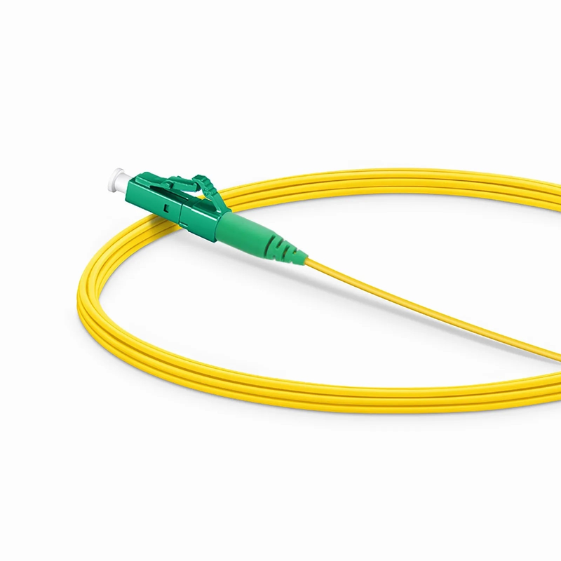 SFPS 2m (7ft) Fiber Patch Cable, 1 Fiber, LC APC Simplex to SC APC Simplex, Single Mode (OS2), Riser (OFNR), 1.2mm, Tight-Buffered, Yellow