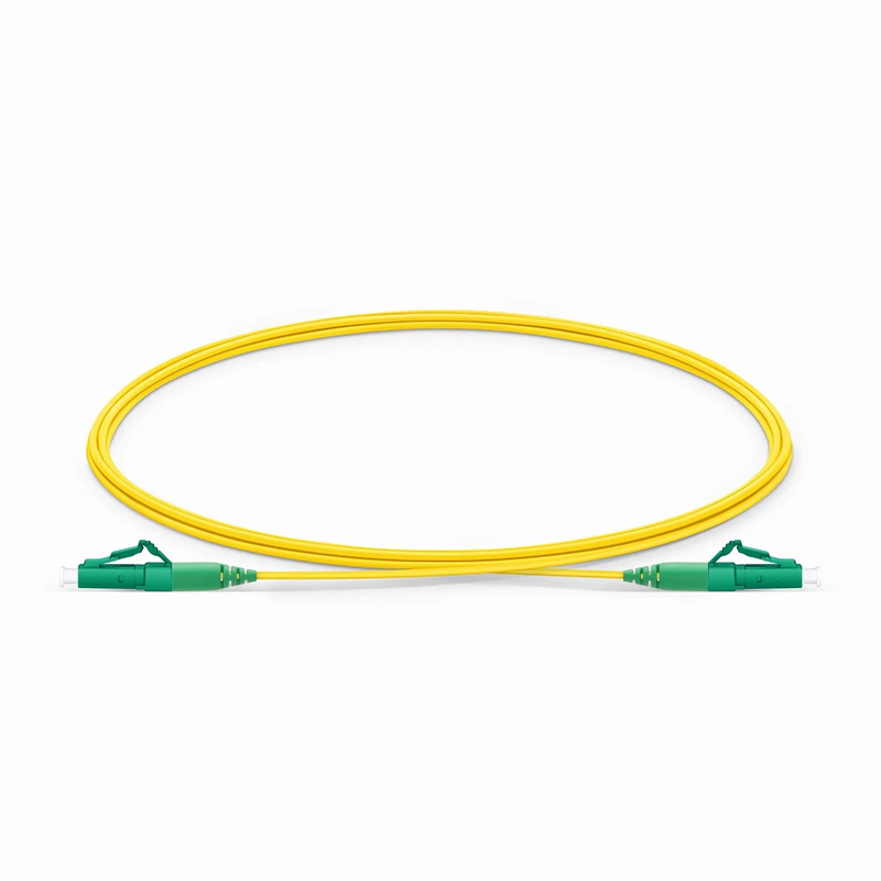 SFPS 2m (7ft) Fiber Patch Cable, 1 Fiber, LC APC Simplex to LC APC Simplex, Single Mode (OS2), Riser (OFNR), 1.2mm, Tight-Buffered, Yellow