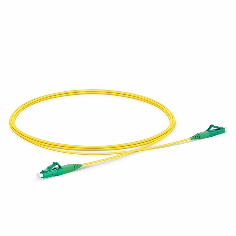 SFPS 2m (7ft) Fiber Patch Cable, 1 Fiber, LC APC Simplex to LC APC Simplex, Single Mode (OS2), Riser (OFNR), 1.2mm, Tight-Buffered, Yellow