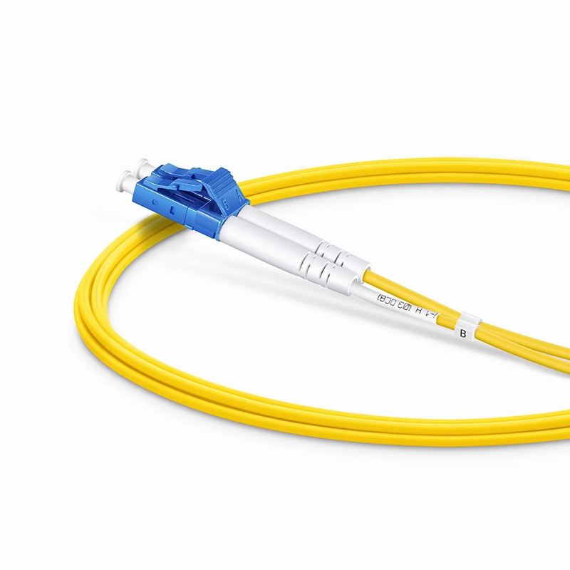 SFPS 2m (7ft) Fiber Patch Cable, 2 Fibers, LC UPC Duplex to LC UPC Duplex, Single Mode (OS2), Plenum (OFNP), 1.6mm, Tight-Buffered, Yellow