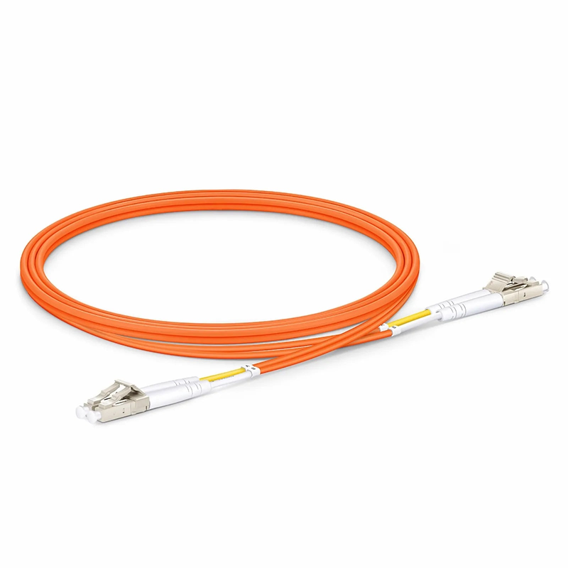 SFPS 1m (3ft) Fiber Patch Cable, 2 Fibers, LC UPC Duplex to LC UPC Duplex, Multimode (OM2), Riser (OFNR), 2.0mm, Tight-Buffered, Orange