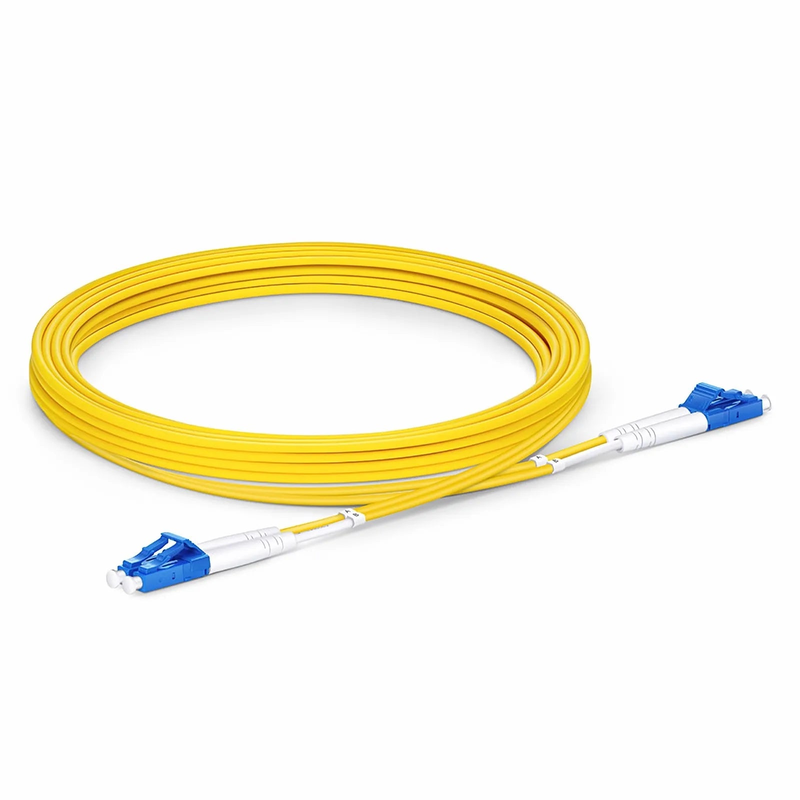 SFPS 3m (10ft) Fiber Patch Cable, 2 Fibers, LC UPC Duplex to LC UPC Duplex, Single Mode (OS2), LSZH, 2.0mm, Tight-Buffered, Yellow