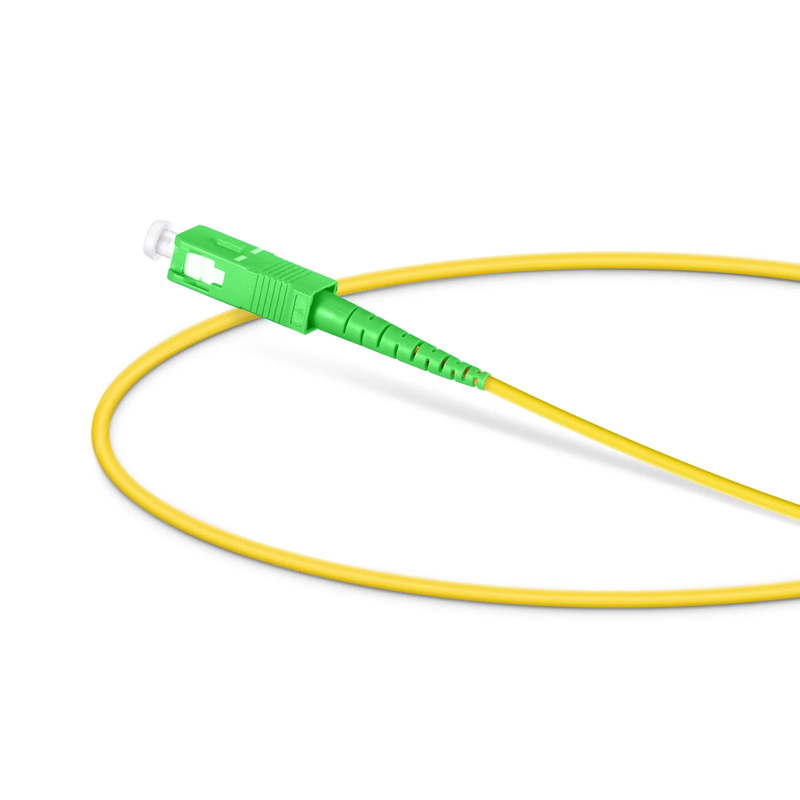 SFPS 0.5m (1.6ft) Fiber Patch Cable, 1 Fiber, LC UPC Simplex to SC APC Simplex, Single Mode (OS2), Riser (OFNR), 2.0mm, Tight-Buffered, Yellow